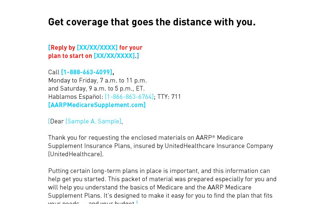 AARP Medicare Inquiry Letter Deck